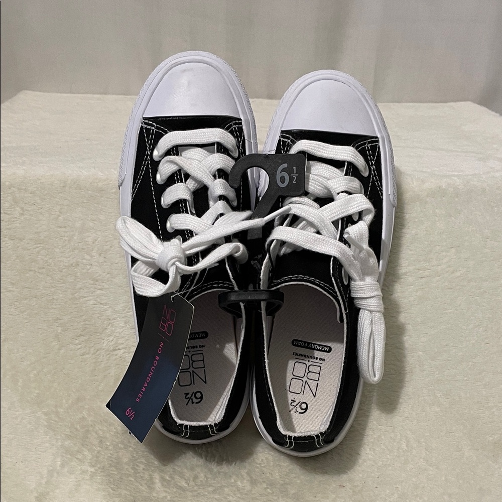 No Boundaries Black and White Sneakers